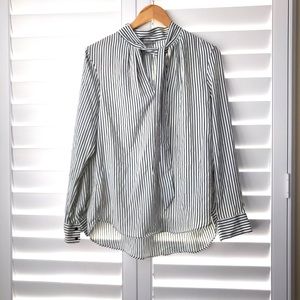 H&M Black and White Blouse 6